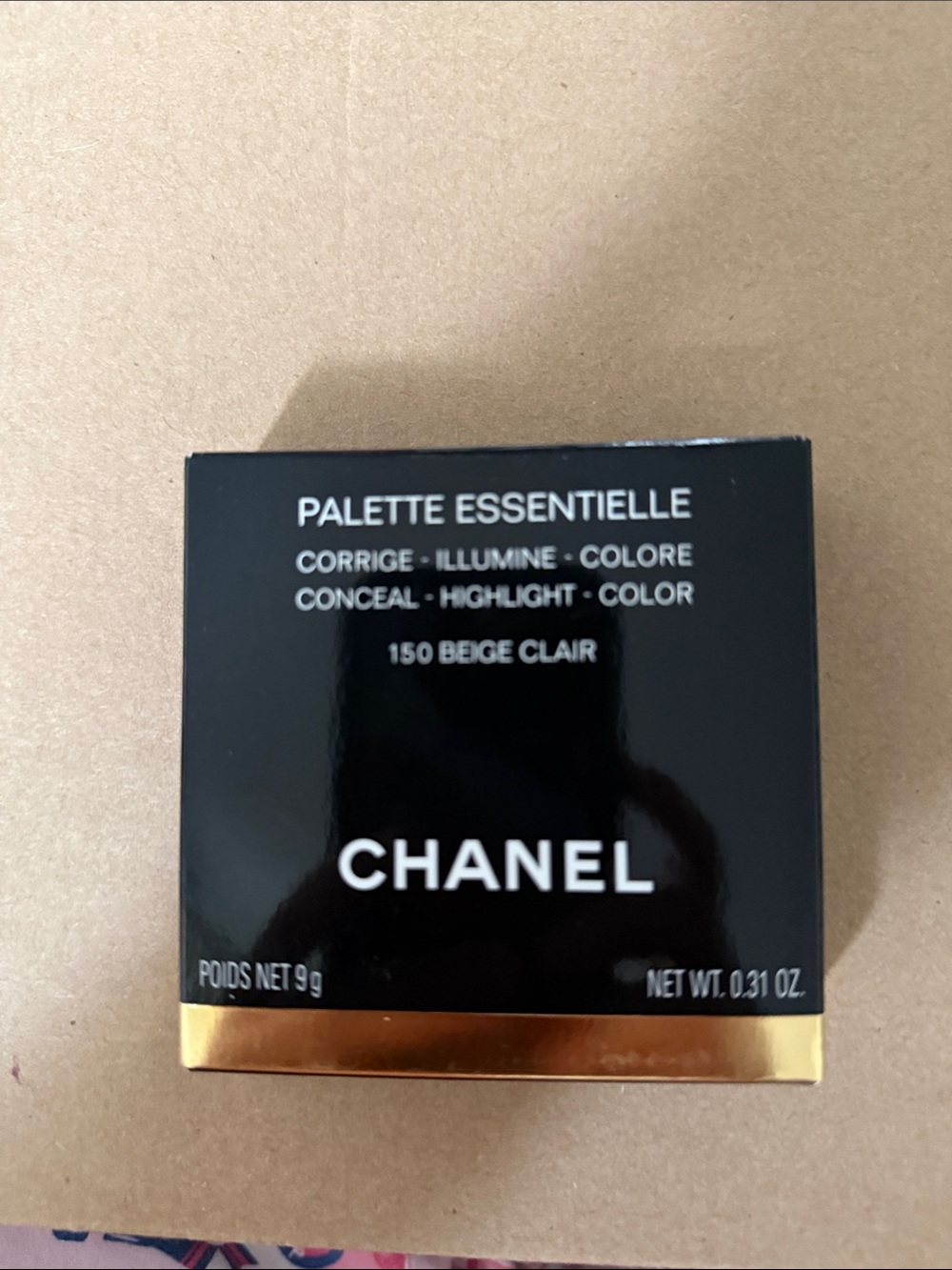 CHANEL Palette Essentielle 150 Beige Clair - Black & Gold Box